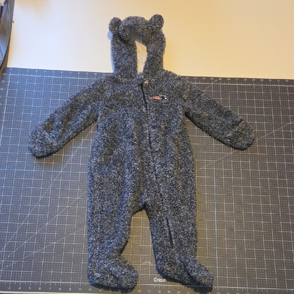 Patriot Team Apparel Navy Fleece Baby Footie